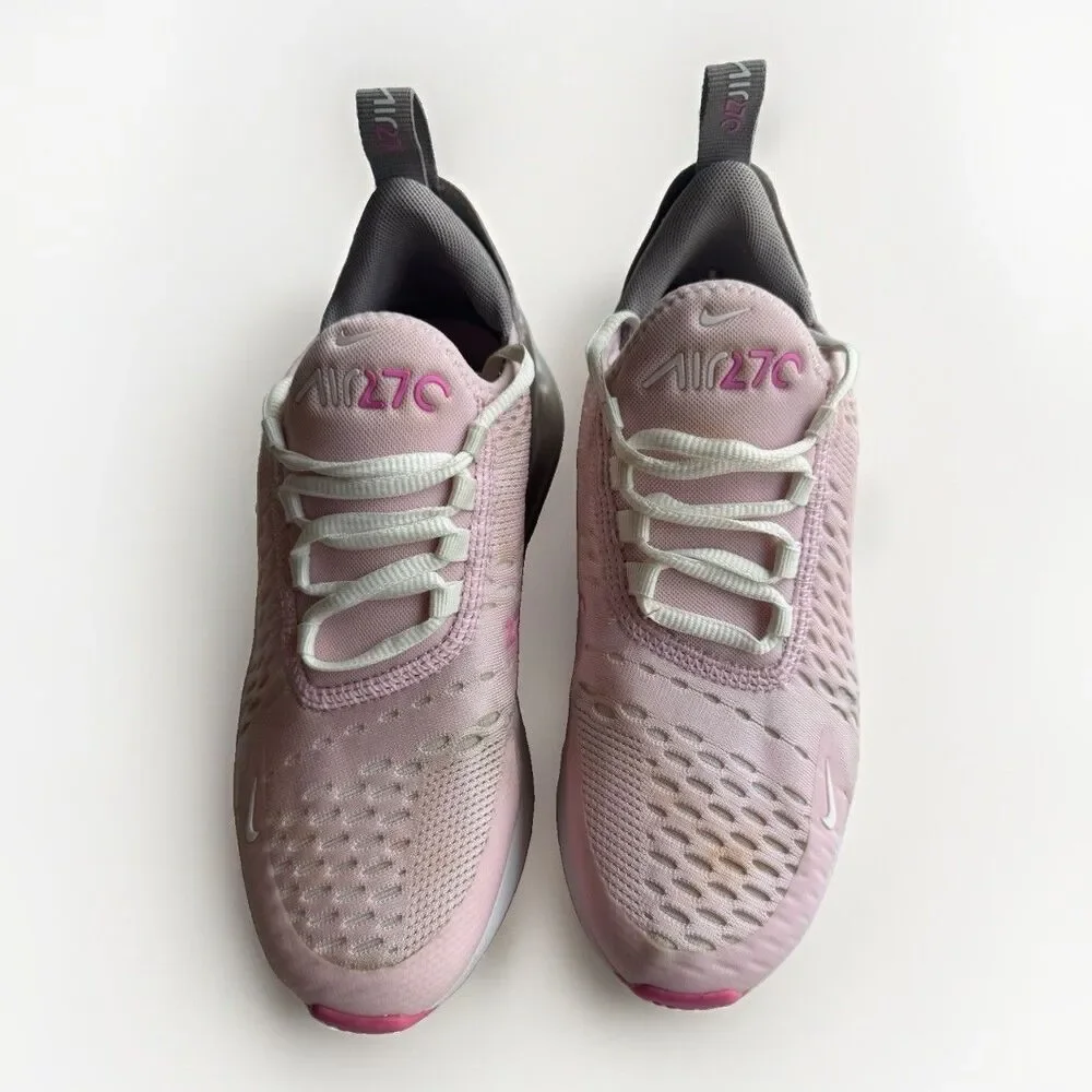 Nike Air Max 270 Pink Kids Youth Size 4Y Running Shoes Sneakers Mesh GS Worn